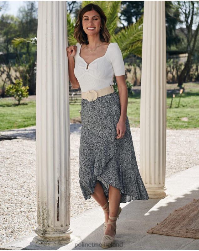 Polin et moi Cross skirt Savanna LRX4D310 Clothing black