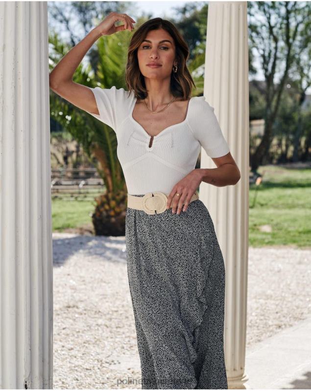 Polin et moi Cross skirt Savanna LRX4D310 Clothing black