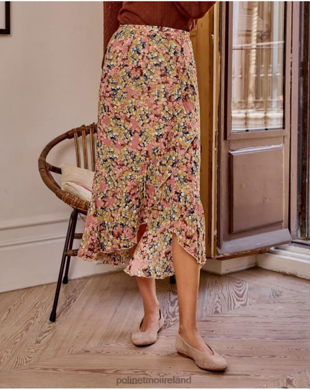 Polin et moi Skirt Ruffle Iraide LRX4D324 Clothing Rose