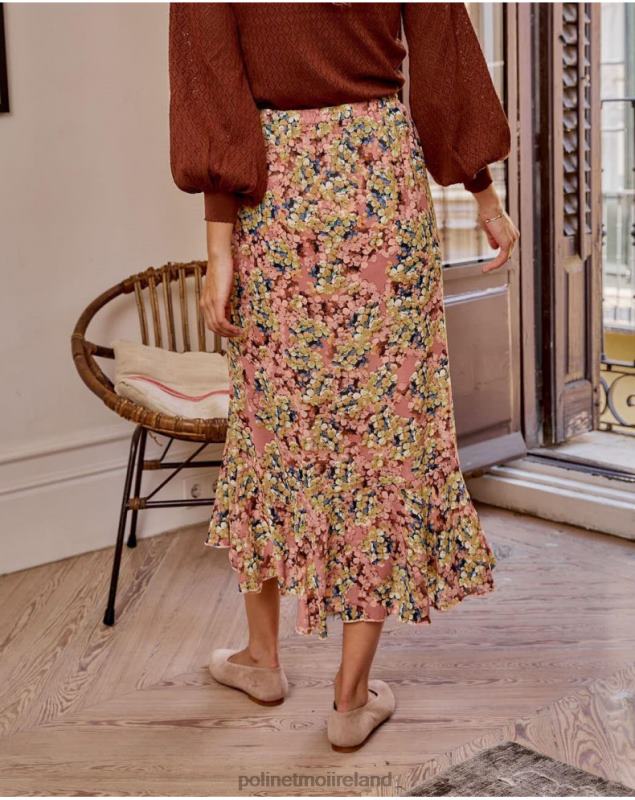 Polin et moi Skirt Ruffle Iraide LRX4D324 Clothing Rose