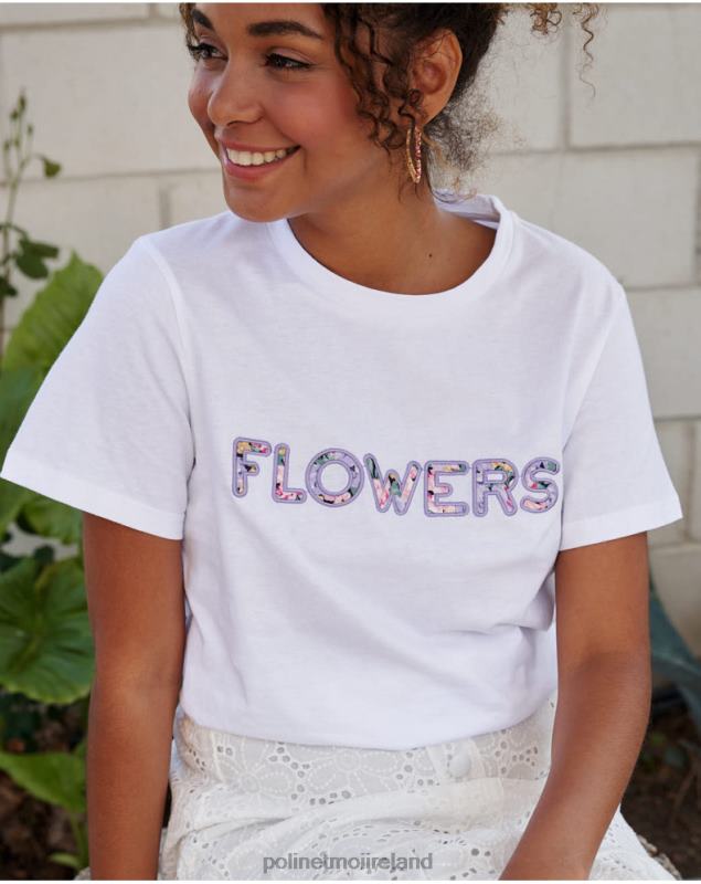 Polin et moi Flowers Bela T-shirt LRX4D250 Clothing white