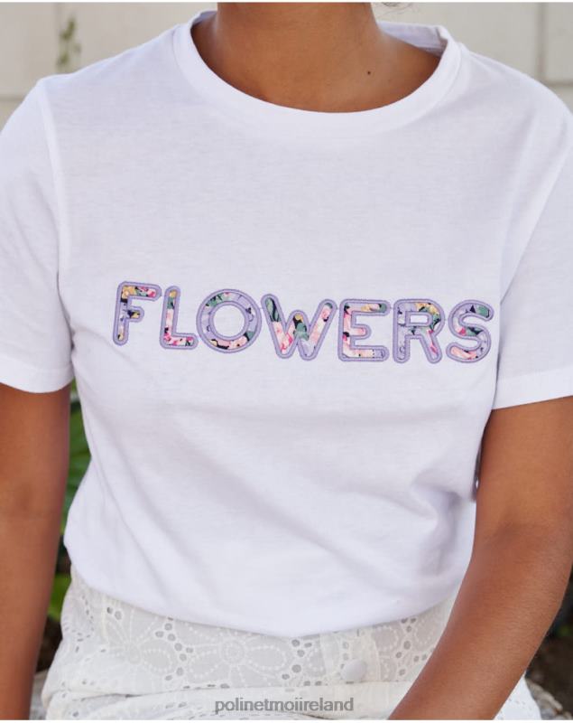 Polin et moi Flowers Bela T-shirt LRX4D250 Clothing white