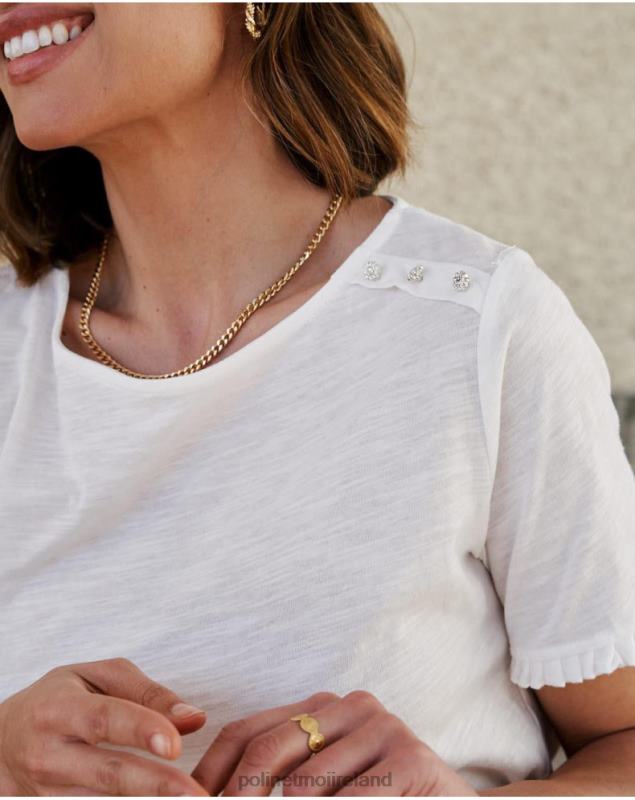 Polin et moi Knot Cher T-shirt LRX4D263 Clothing WHITE