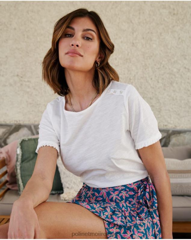 Polin et moi Knot Cher T-shirt LRX4D263 Clothing WHITE