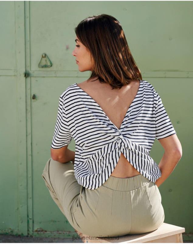 Polin et moi Paty Stripes T-Shirt LRX4D259 Clothing Marine