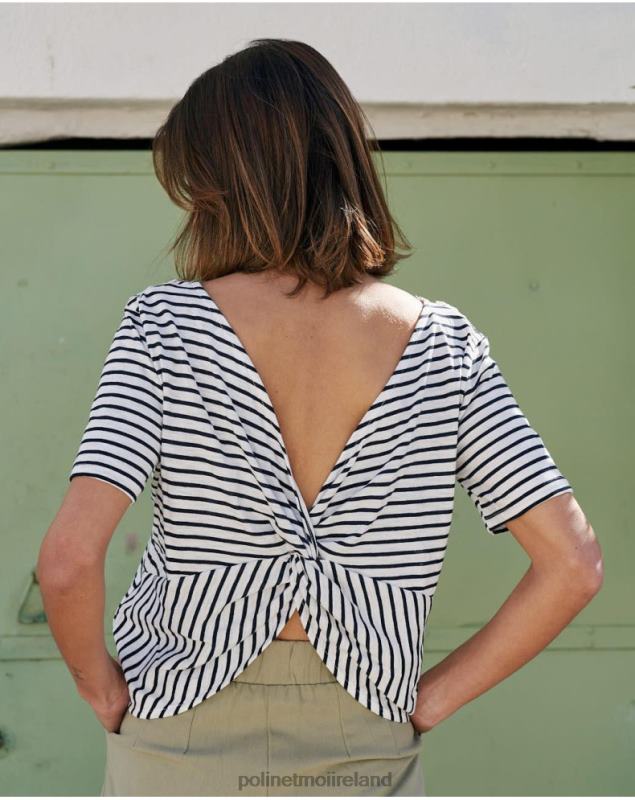 Polin et moi Paty Stripes T-Shirt LRX4D259 Clothing Marine