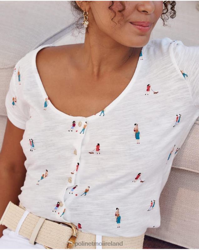 Polin et moi People Bego T-shirt LRX4D238 Clothing white