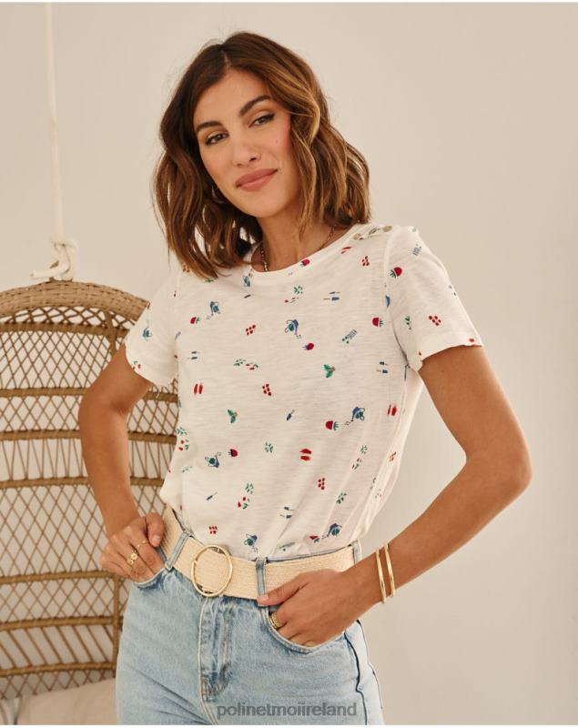 Polin et moi T-shirt Showers Zoraida LRX4D261 Clothing white