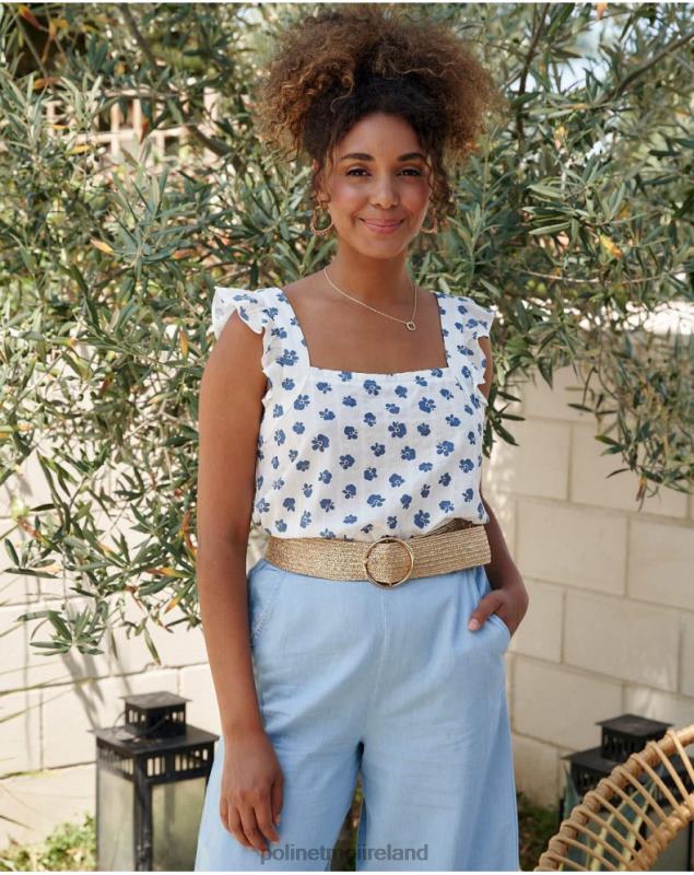 Polin et moi Top Flowers Selene LRX4D244 Clothing denim