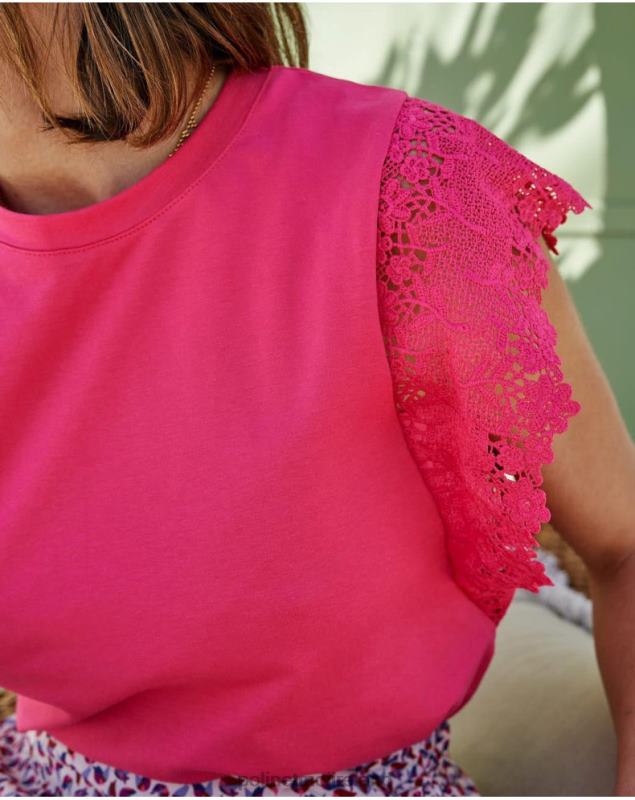 Polin et moi Top Ruffled Sissi LRX4D275 Clothing Fuchsia