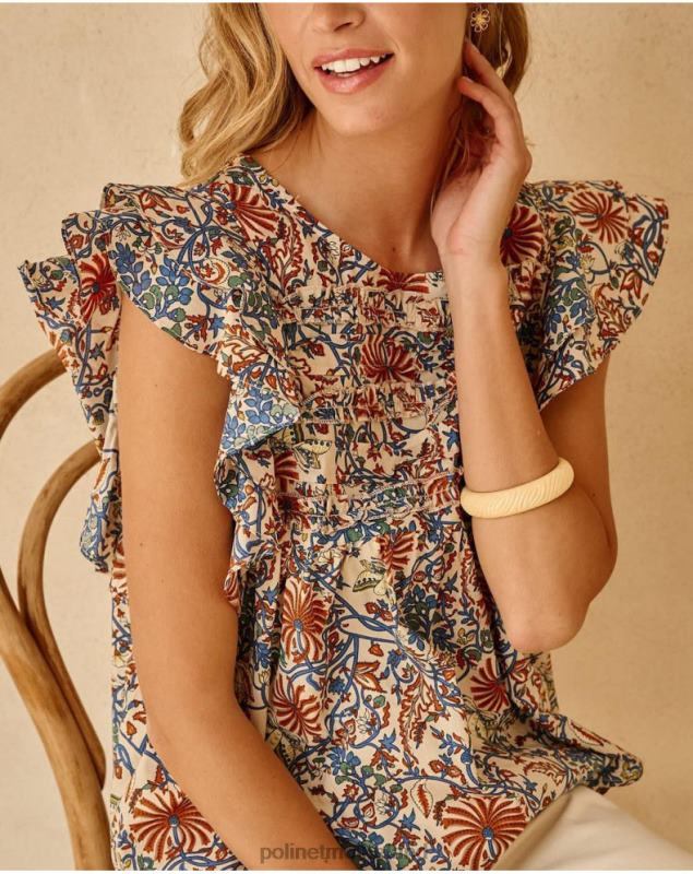 Polin et moi Top Ruffled Tiberia LRX4D277 Clothing Raw