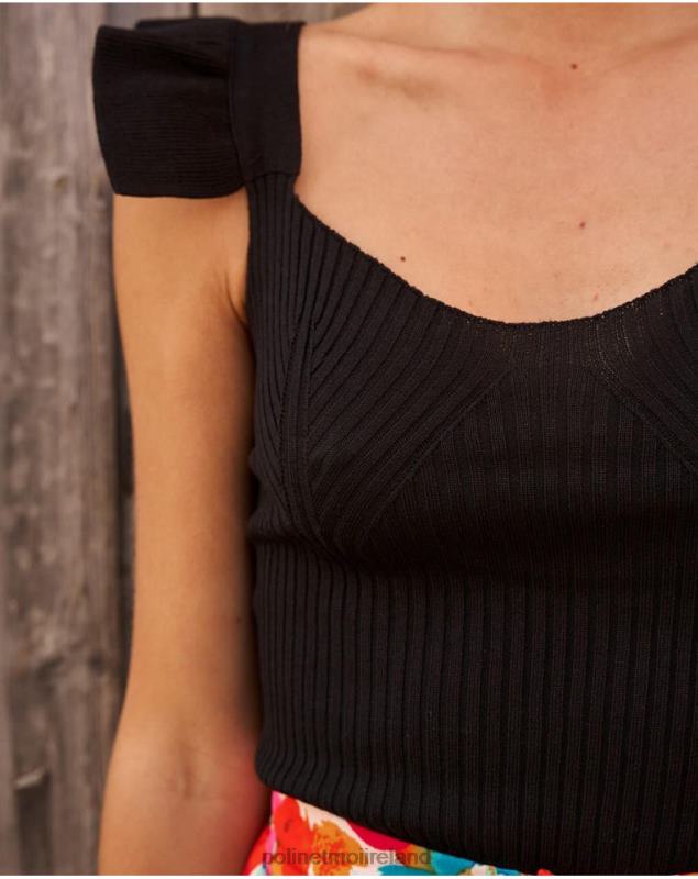 Polin et moi Top ruffle Macu LRX4D284 Clothing black