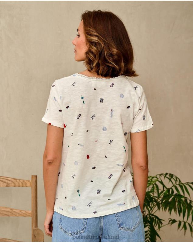 Polin et moi Yarina Travel T-shirt LRX4D262 Clothing white