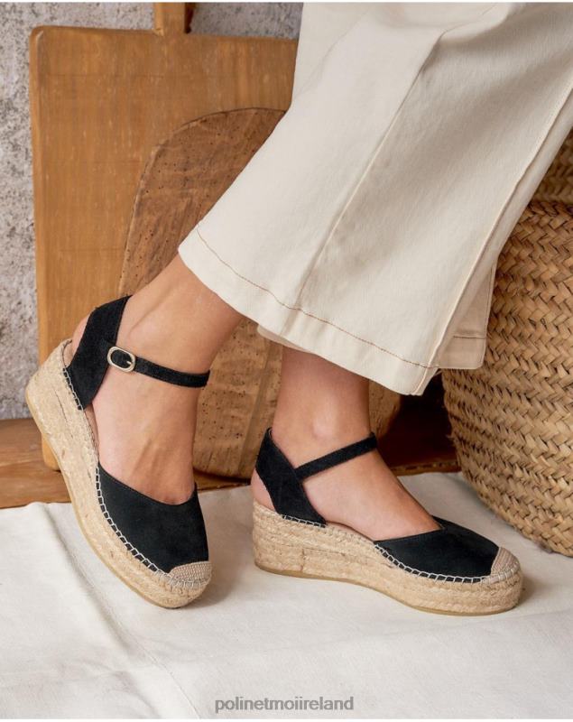Polin et moi Angelina Round Espadrille LRX4D419 Footwear black