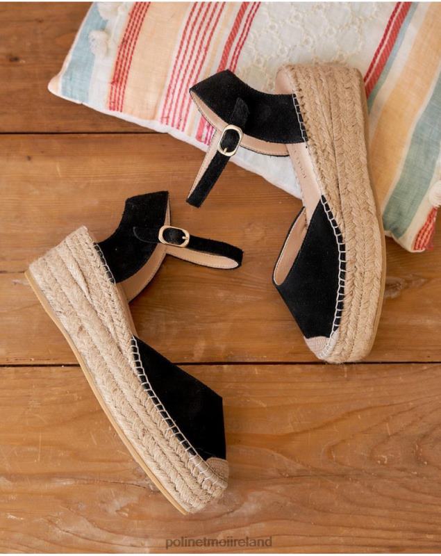 Polin et moi Angelina Round Espadrille LRX4D419 Footwear black