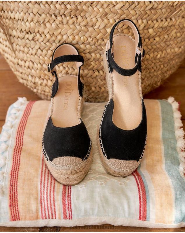 Polin et moi Angelina Round Espadrille LRX4D419 Footwear black