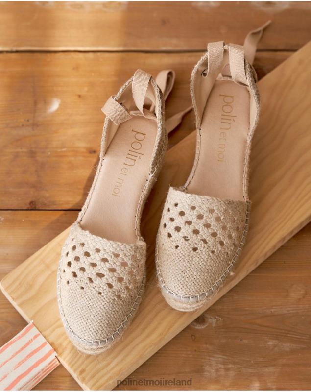 Polin et moi Crochet espadrille Nina LRX4D514 Footwear Beige