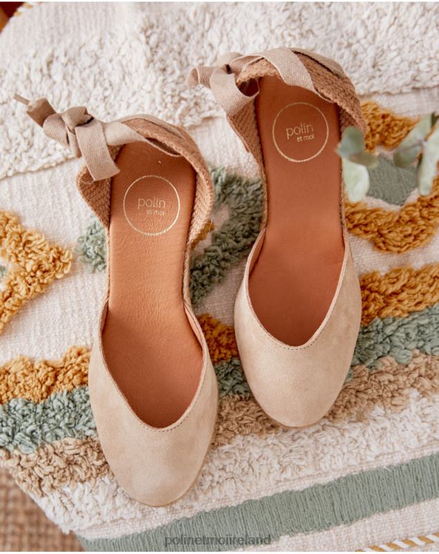 Polin et moi Espadrille Ribbons Madalina LRX4D441 Footwear camel