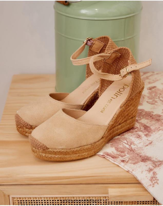 Polin et moi Fabrizia Wedge Espadrille LRX4D476 Footwear Sand