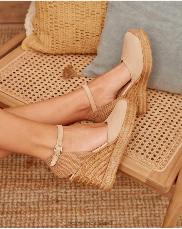 Polin et moi Fabrizia Wedge Espadrille LRX4D476 Footwear Sand