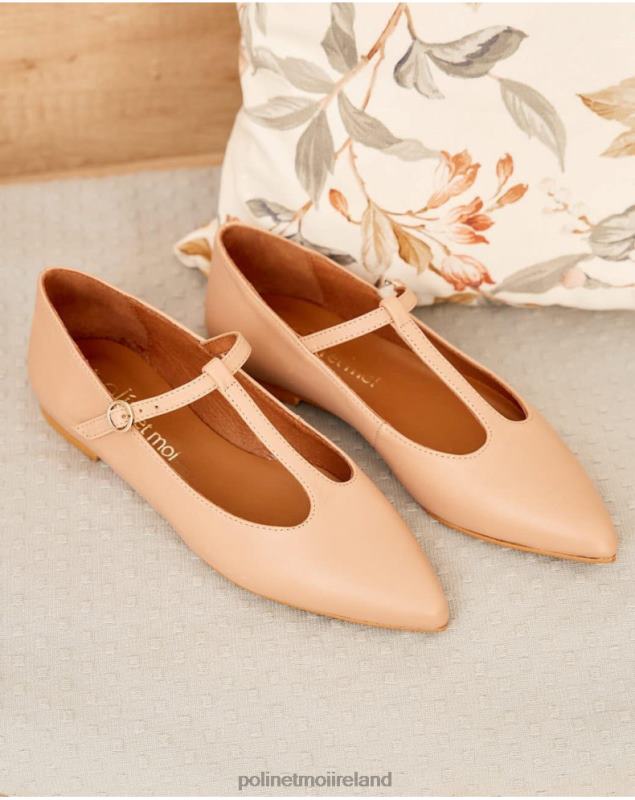 Polin et moi Ballet Flats Adelaide Toe LRX4D459 Footwear Nude