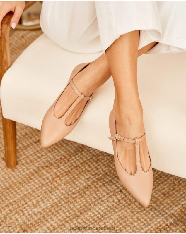 Polin et moi Ballet Flats Adelaide Toe LRX4D459 Footwear Nude