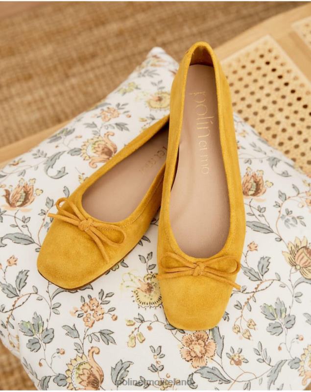 Polin et moi Ballet Flats Suede Ashley LRX4D499 Footwear MUSTARD