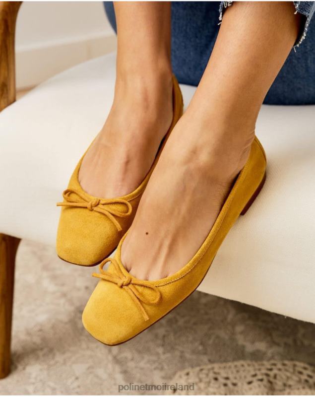 Polin et moi Ballet Flats Suede Ashley LRX4D499 Footwear MUSTARD
