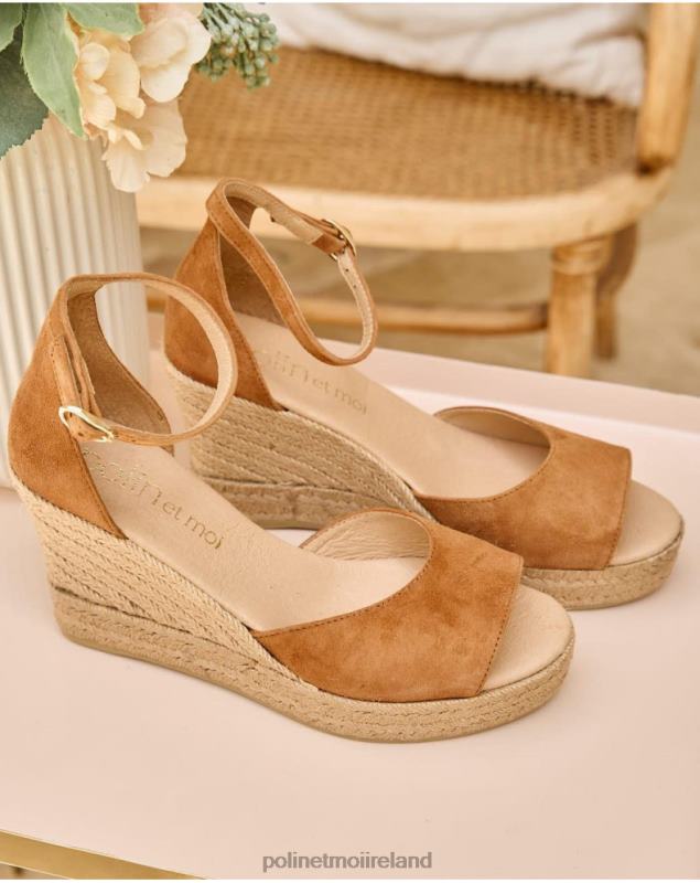 Polin et moi Sandal Wedge Liliya LRX4D408 Footwear Taupe