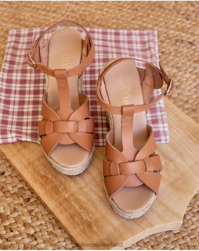 Polin et moi Zhanna Cross Sandal LRX4D411 Footwear Leather